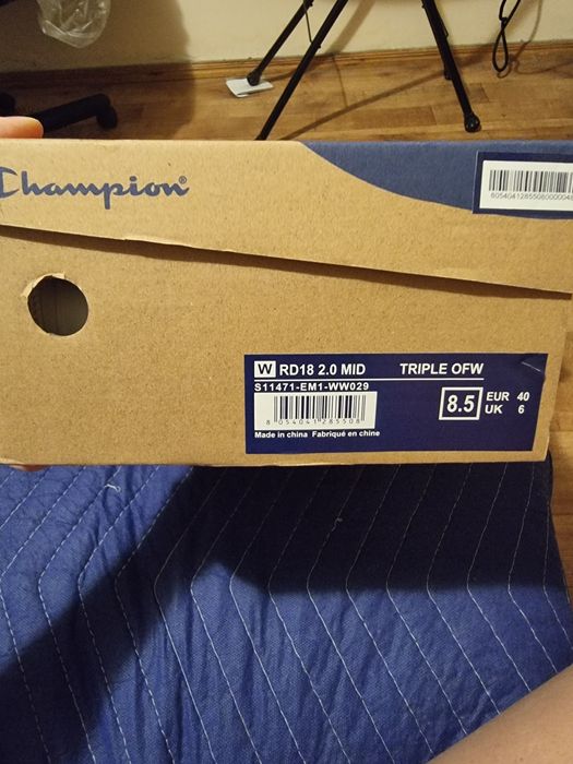 Высокие белые кроссовки Champion