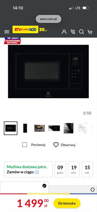 Mikrofalowka do zabudowy