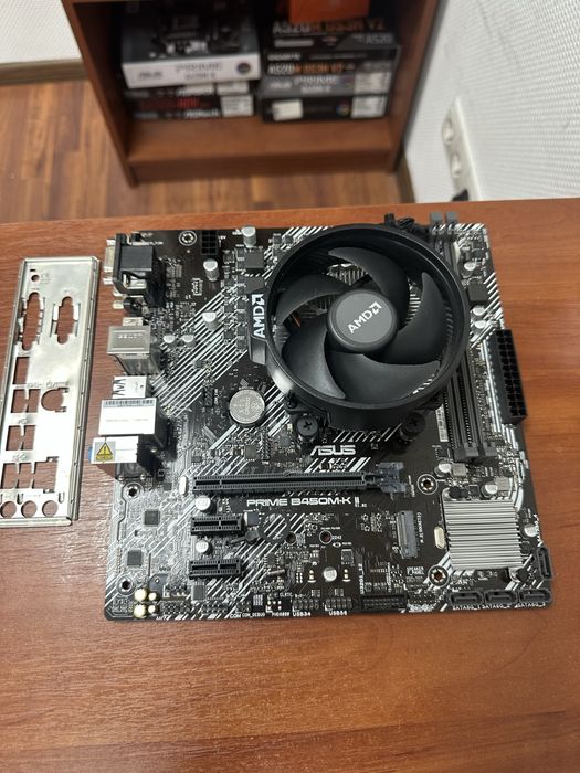 Комплект Ryzen 5 4500 / B450M-K II / Кулер AMD