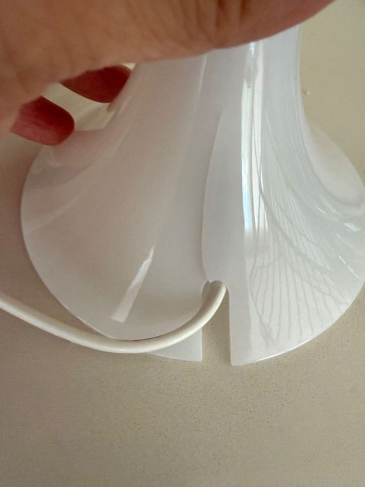 Candeeiro branco Ikea com lâmpada