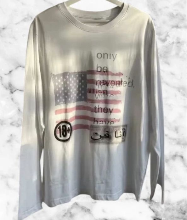 Koszulka z długim rękawem usa