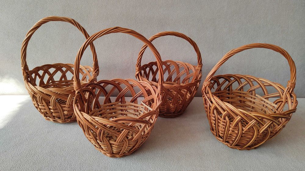 koszyki koszyczki wiklinowe 4 szt.