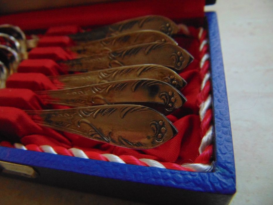 Jubiler łyżeczki plater posrebrzane 1970