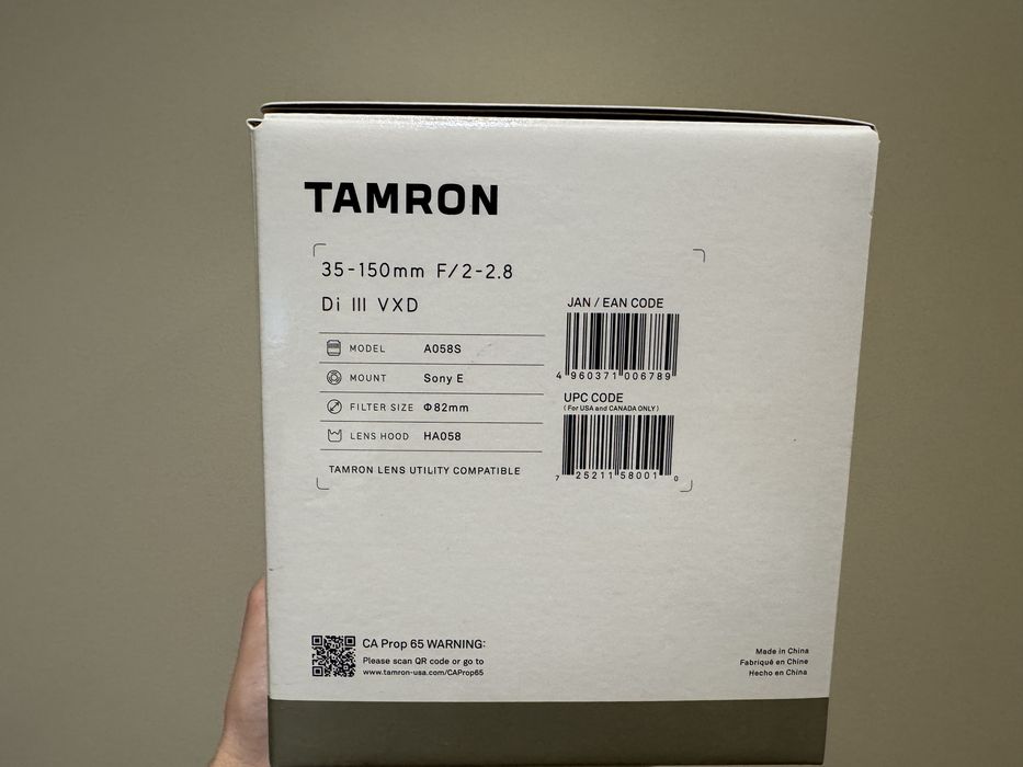 Tamron 35-150mm F/2-2.8 Di III VXD Sony E - Nova