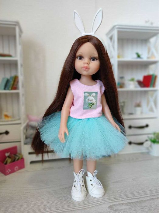 Лялька кукла Паола Рейна Керол Рапунцель у пишній спідниці, 32 см