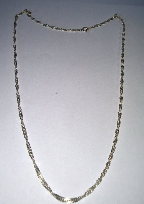Drobny Srebrny Łańcuszek 50 cm