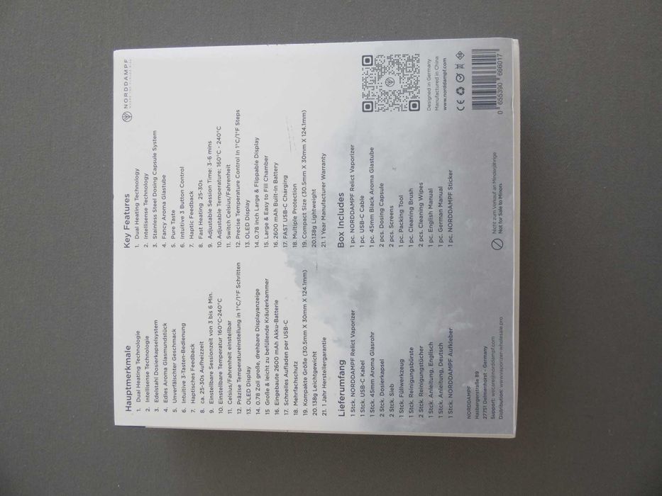 Vaporizador Norddampf Relict Nordic Blue Novo