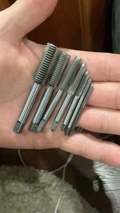 Метчик набор 7шт M3-M12 міцна якісна Сталь новий