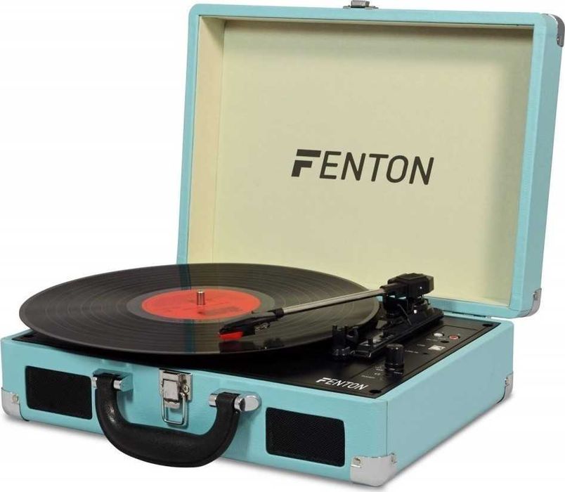 Вініловий програвач в ретро стилі Fenton RP 115 з BT,USB та динаміками