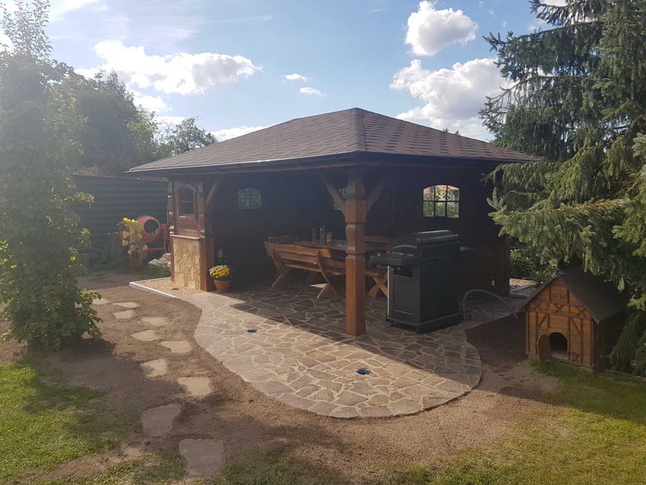 Altana prostokątna 5 x 3,5 m / Drewno KVH / Montaż w cenie