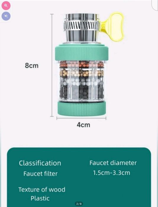Filtro de água para torneiras