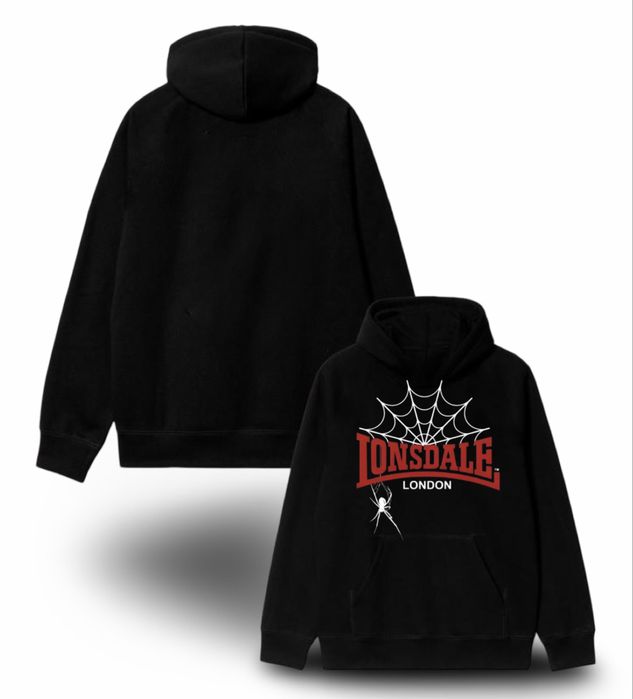Худи Lonsdale London spider Fight logo унисекс лонсдейл толстовка