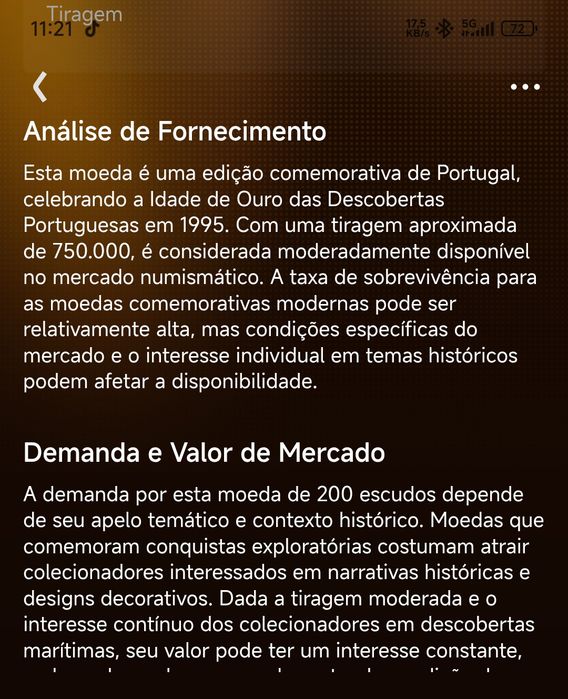 Moedas antigas Portugal