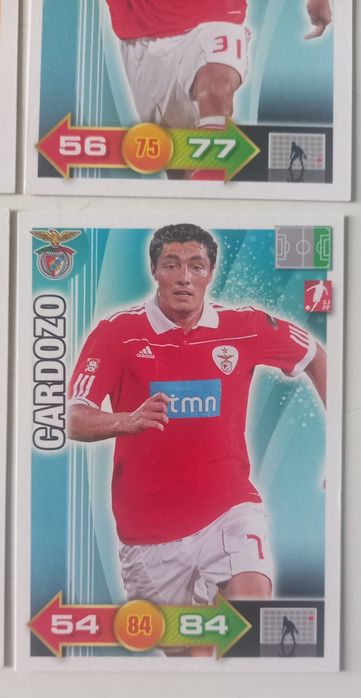 9 cartas Adrenalyn 2010-11 Benfica