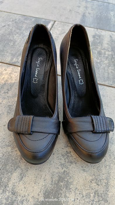 Buty czarne damskie r.39
