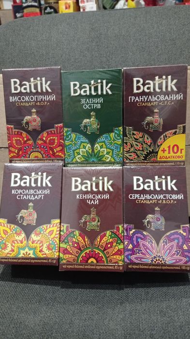 чай Батік листовий 100гр
