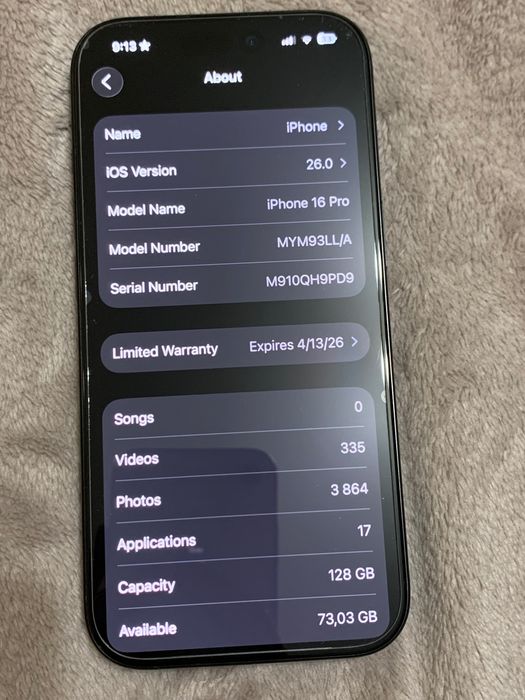 iPhone 16 PRO 128 ГБ