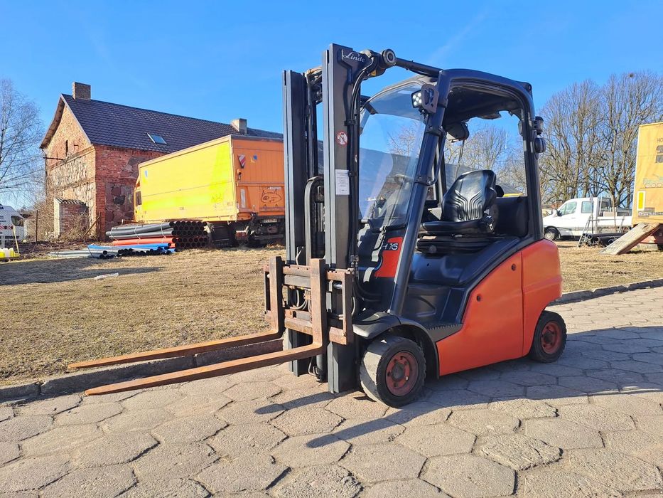 Linde H16T-01  S/N: 01289 / Przesuw boczny / Wolny skok / Półkabina