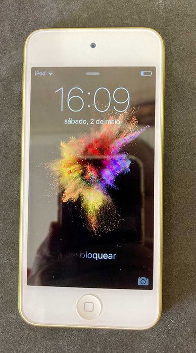 Apple iPod Touch Gen5 2013 com 32 GB. Amarelo como novo. Sem riscos. Caixa de origem.