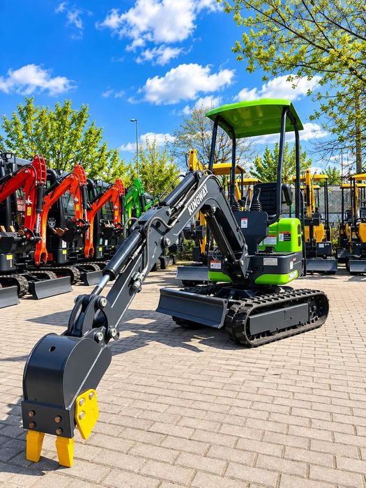 Kingway MARC 1000kg Minikoparka XN10  Nowa MINIKOPARKA Diesel 1000kg 2 m głębokość Ramię SKR Chłodnica OLEJU