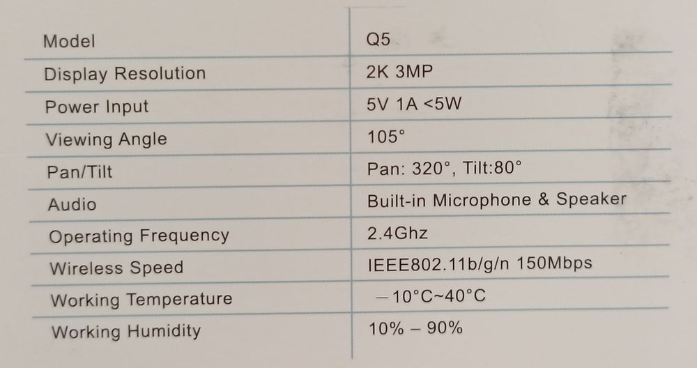 Внутрішня IP камера Безпеки Wansview Q5 - 2K   3MP