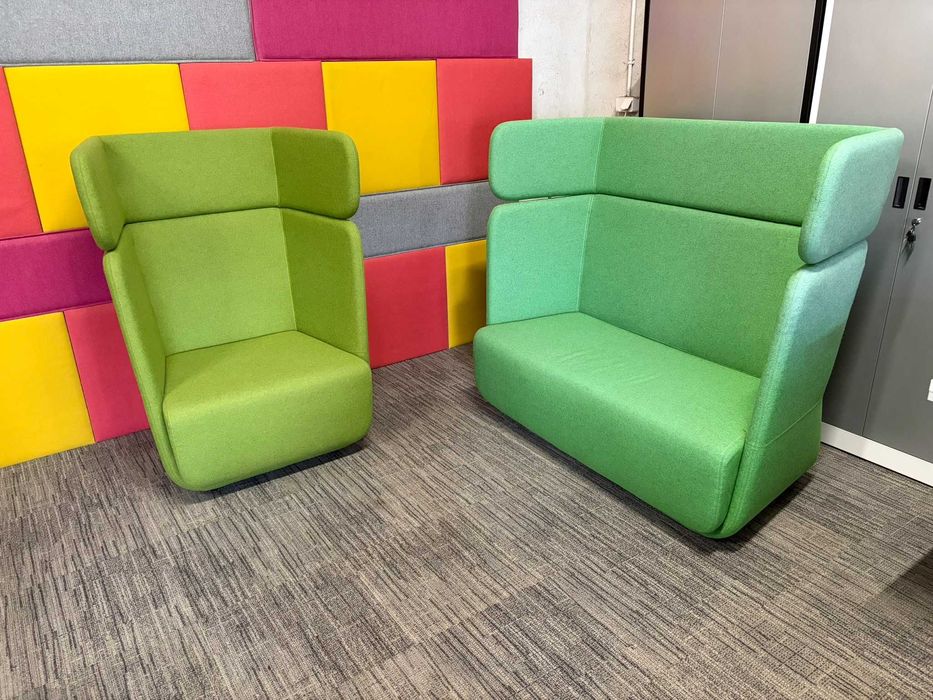 Sofa wolnostojąca jednoosobowa Softline Basket High jednoosobowa akustyczna high-back fotel lounge
