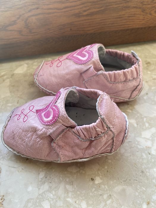 Buciki niechodki skórzane rozm.18