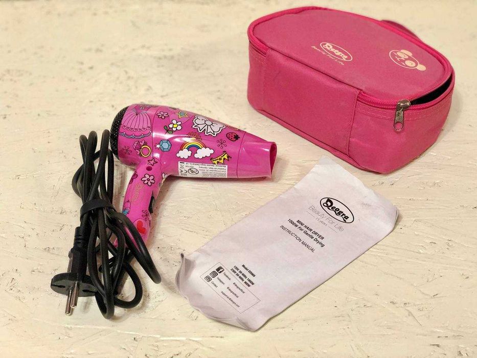 Дитячий фен Deogra 1000 Вт, міні-фен для дітей, дитячий фен, фен