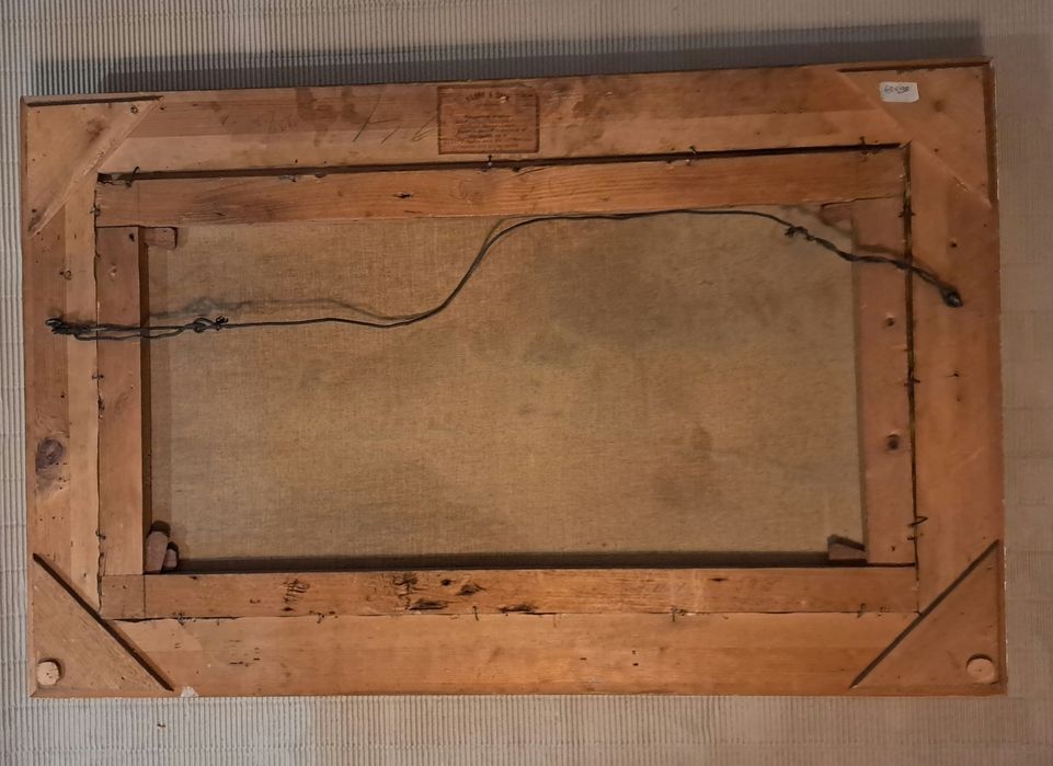 Cesar Bentivoglio(1868–1952)– duży obraz olejny na płótnie, pejzaż, z