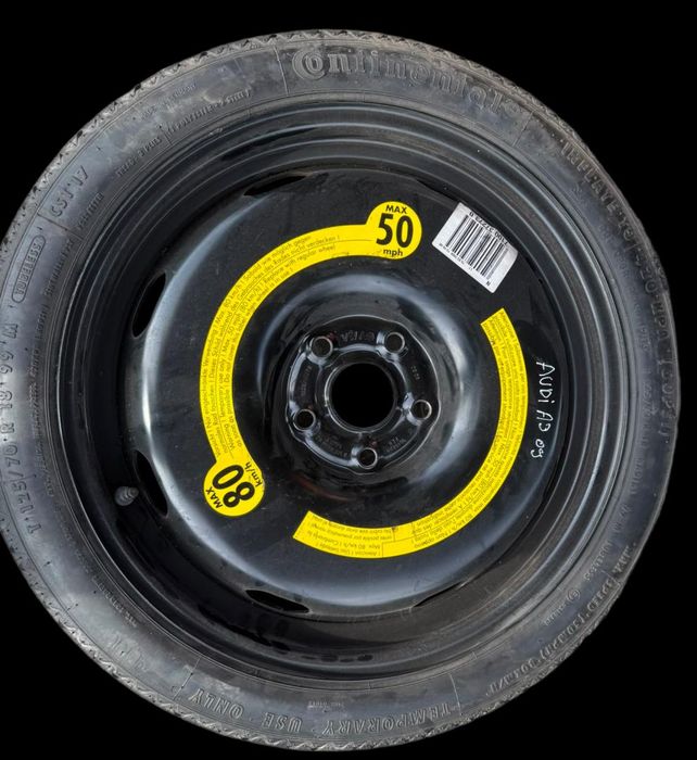 Jante Suplente Grupo Vag R18 Com Pneu 125/70 Furação 5X112 -