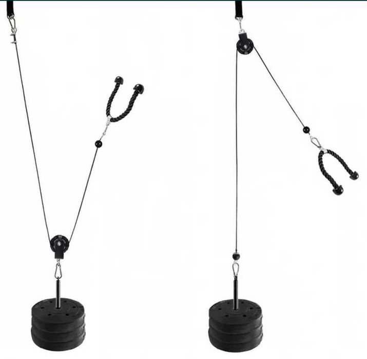 Wyciąg górny dolny zestaw domowy do ćwiczeń 110 kg LU