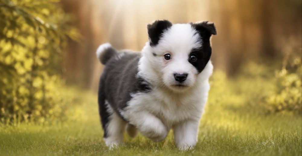 Border collie preto e branco