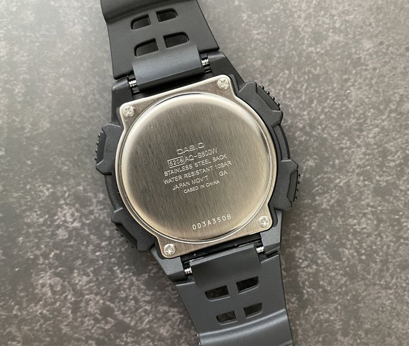 Годинник наручний Casio AQ-S800W-1B2 новий оригінал сонячна батарея