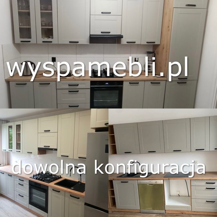 NOWA kuchnia 340cm zestaw do dowolnej konfiguracji meble kuchenne MDF