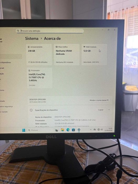 HP ProDesk 600 G3 Mini PC | i3 7ª Geração | 12GB RAM | SSD 240GB
