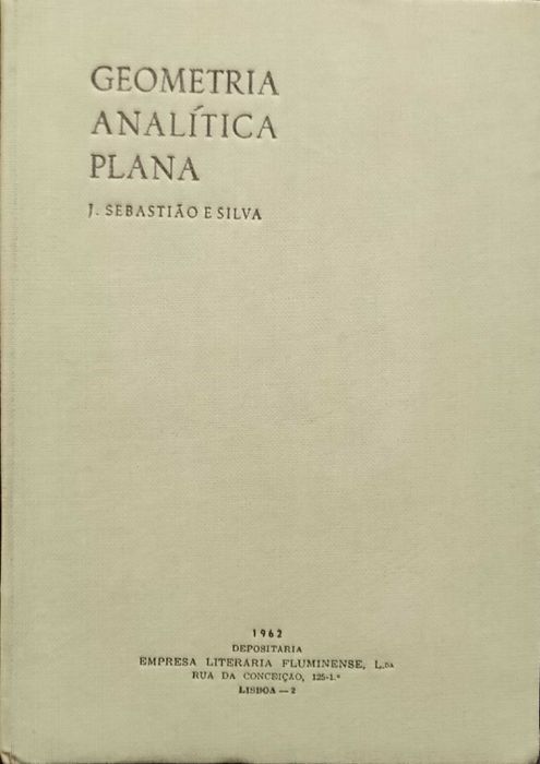 Geometria Analítica Plana - J. Sebastião e Silva (1962)