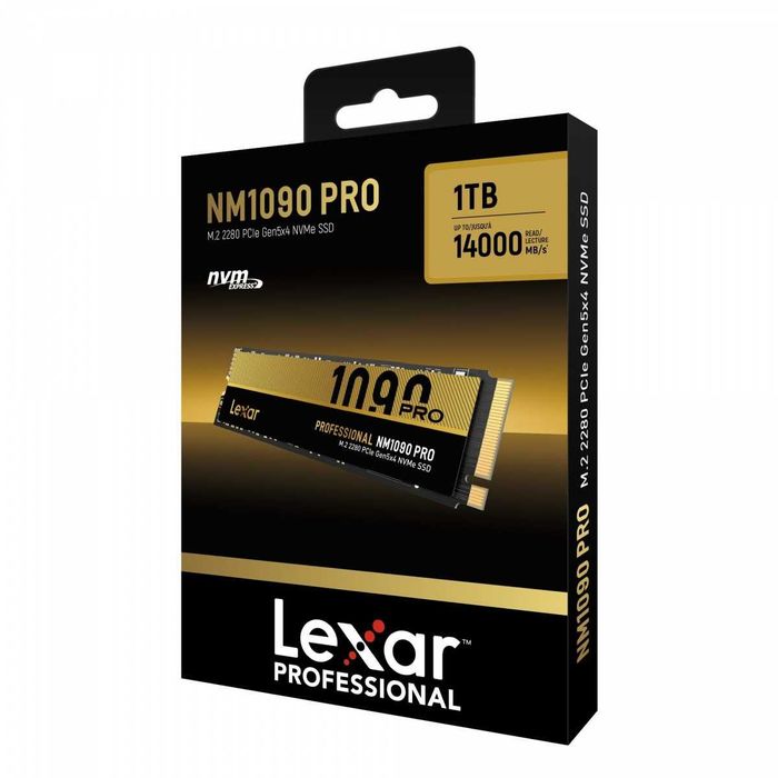 Lexar Dysk SSD NM1090 Pro 1TB Gen5 14000/10000 5 lat Gwarancji