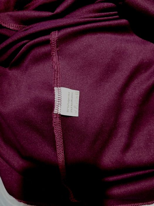 Vestido noite de folhos e renda, lilás, tamanho L