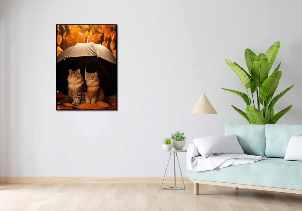 Plakat 67,5x95cm Jesienny Koci Schron
