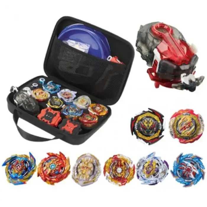 набір BeyBlade 8 бейблейдів ручки та механізми запуску в кейсі арена.