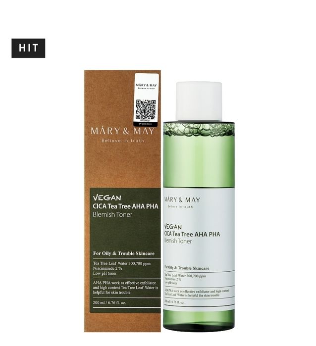 Mary & May CICA Tea Tree AHA PHA Тонер