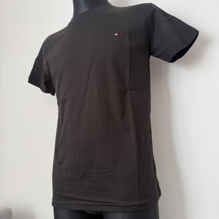 XXL Tommy czarny T-shirt meski polo