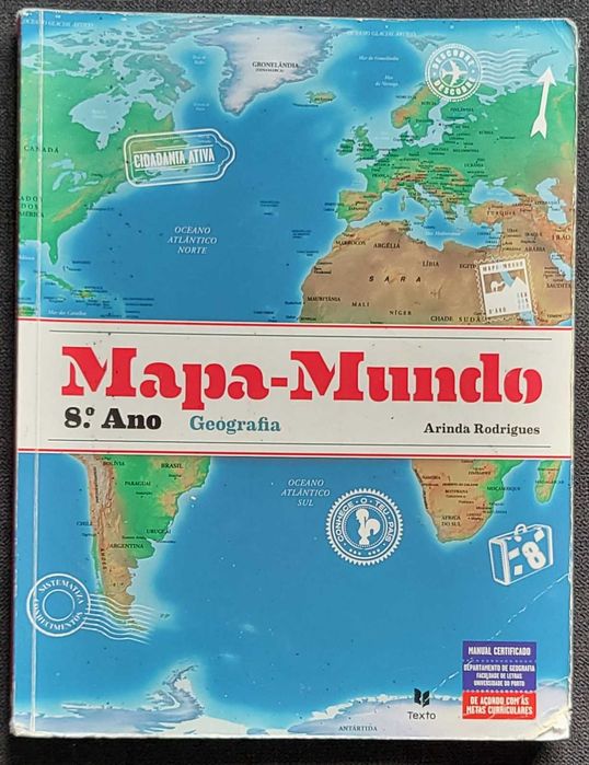 Manual Geografia Mapa-mundo 8 ano