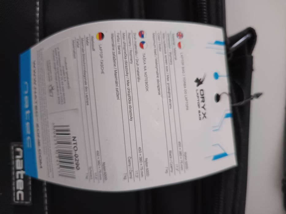 Teczka na laptopa Oryx 17,3''