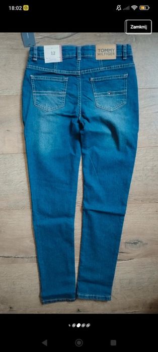 Jeansy Tommy Hilfiger 12 lat