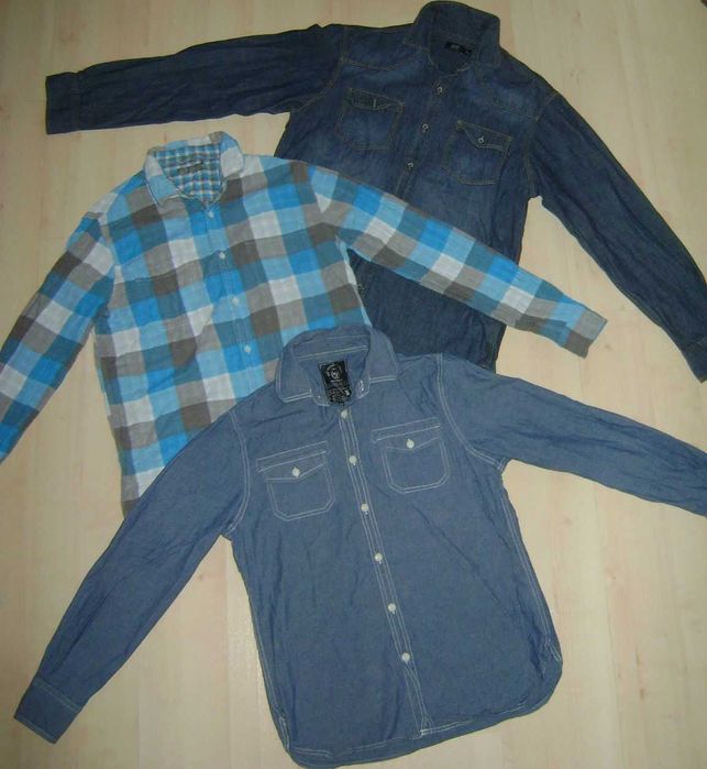 zestaw 3 koszul męskich koszula h&m roz M