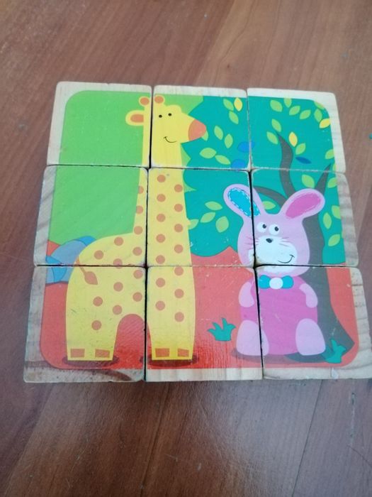 Puzzle de cubos Madeira
