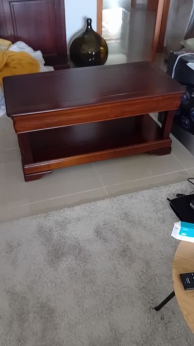 Mesa centro madeira maçica