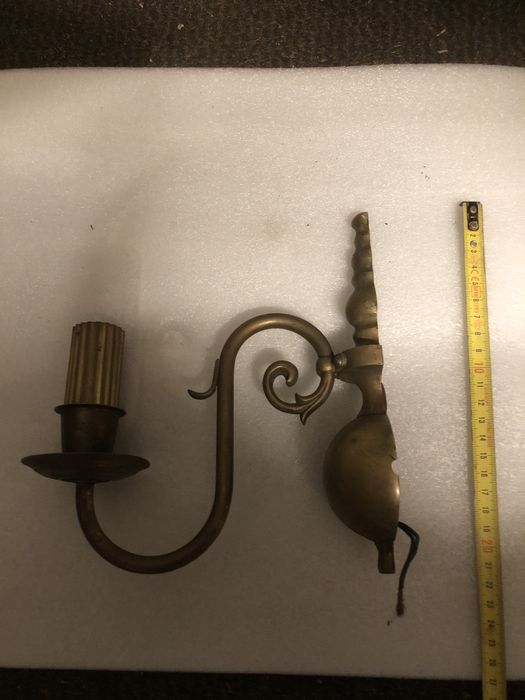 Stary kinkiet mosiężny