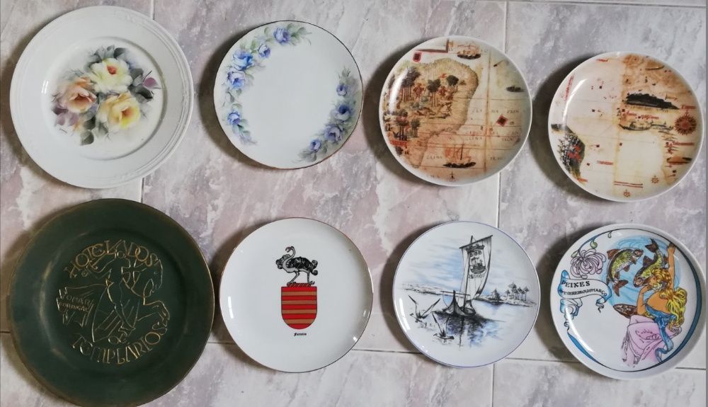 Decorative items: various crystals, jugs, plates..64750810366081121